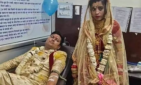 Couple Donates Blood on Wedding Day to Save a Girl