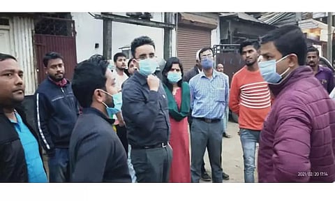 Hailakandi Deputy Commissioner Megh Nidhi Dahal inspects vegetable & fish markets