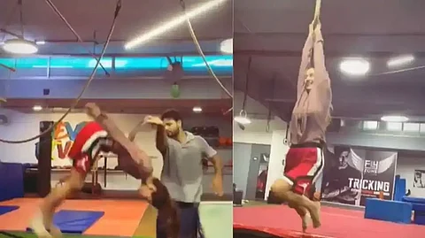 Bollywood Actress Disha Patani's jaw-dropping stunts