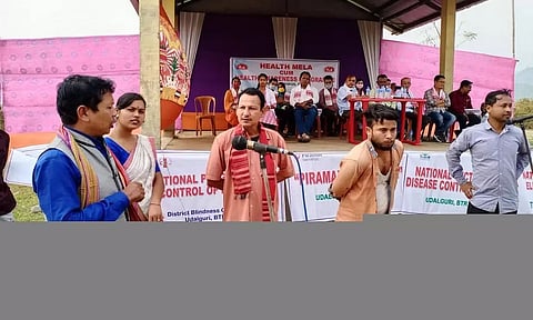 Health Mela and Awareness Camp held at Bahadur Adarsha Village in Tangla