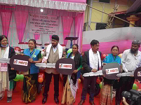Scootys distributed among Jeevika Sakhisin Morigaon