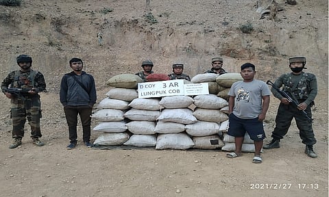 Assam Rifles recovers ginseng in Mizoram, apprehends two