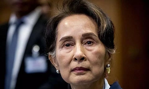 Myanmar's Leader Aung San Suu Kyi in Court for First-time Since Military Coup