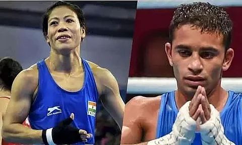 Mary Kom, Panghal one win away from a medal in Spain