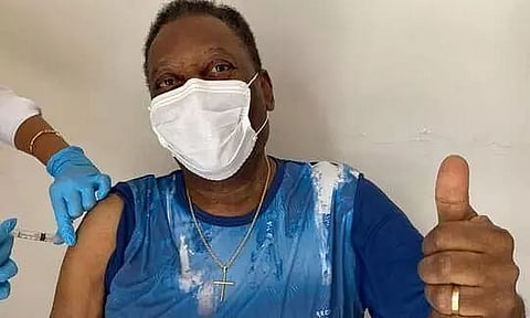 Brazil football legend Pele gets Covid-19 vaccine