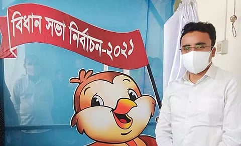 Sparrow unveiled as mascot to woo voters in Hailakandi district