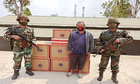 Smuggled foreign-origin cigarettes worth Rs 52 lakh recovered in Champai