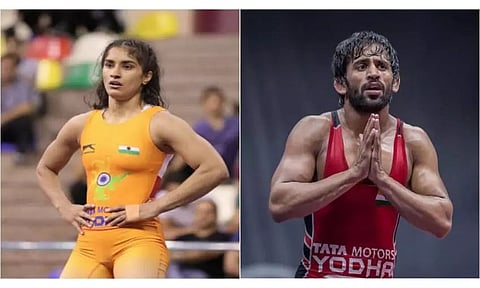 Bajrang Punia, Vinesh Phogat take back top spot after winning in Rome