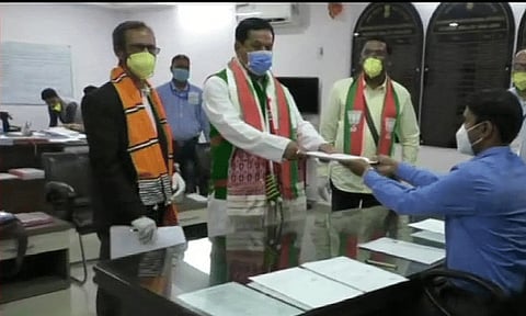 CM Sonowal files nomination from Majuli constituency