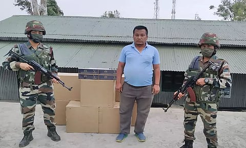 Assam Rifles recovers cigarettes, areca nuts worth lakhs in Mizoram