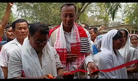 Congress election offices in Dhakuakhana inaugurated by Padma Losan Doley