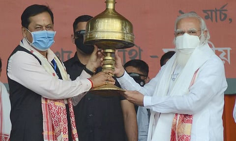 Congress failed to develop Tea industry in Assam: PM Modi