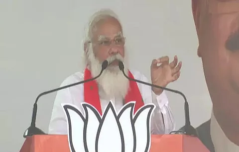Modi denounces Congress' Five Guarantees in Bokakhat