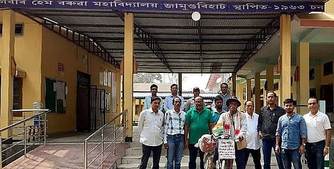 Awareness meet on cycling held at THB College, Jamugurihat