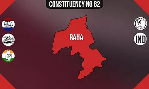 Raha Constituency - Population, Polling Percentage, Facilities, Parties Vote Share, Last Election Results