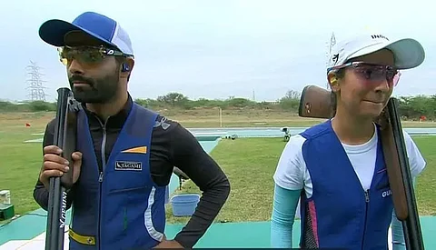 Shooting World Cup Angad Vir Singh Bajwa, Ganemat Sekhon shoot India's 7th gold