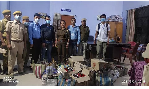 Illicit liquor seized in Tinsukia
