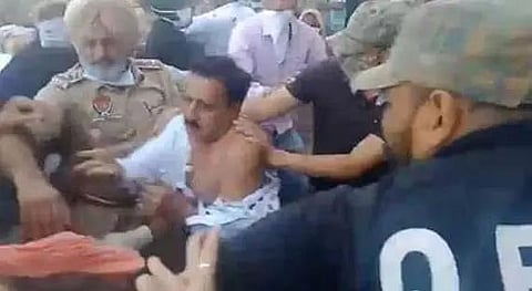 Angry farmers tear clothes of BJP legislator in Punjab