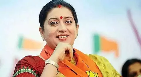 Union Minister Smriti Irani highlights BJP's resolution on controlling flood