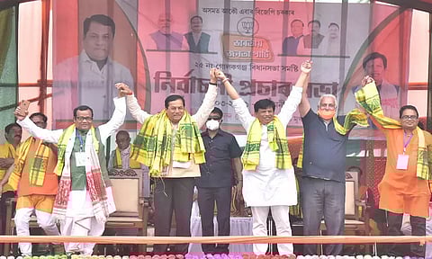 BJP-led governments in Delhi & Dispur have done a lot for people, says CM Sonowal
