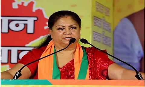 After missing bypoll nominations, Raje at fifth place in star campaigners' list
