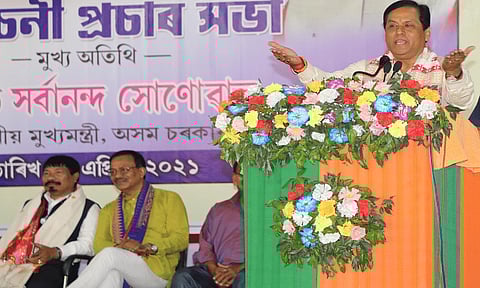 Congress encourages division, BJP advocates harmony: Sarbananda Sonowal