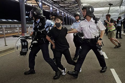 4 jailed for rioting, illegal assembly at Hong Kong International Airport
