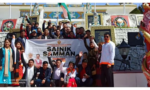BJYM organizes 'Sainik Samman Karyakram' in Tawang for martyr soldiers at Galwan valley
