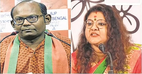 24 hours campaign ban on BJP's Sayantan Basu, TMC's Sujata Mondal