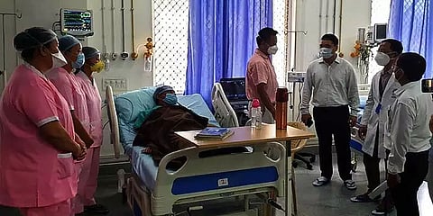 Health Minister Alo Libang reviewed COVID-Hospital Chimpu