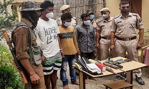 One sharpshooter, three rhino poachers arrested in Nagaon