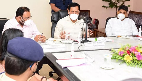 Sarbananda Sonowal takes stock of COVID situation in Nagaon, Hojai and Morigaon districts