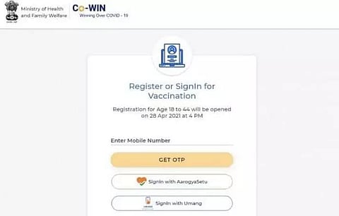 CoWIN crash hits vaccination registration for 18+