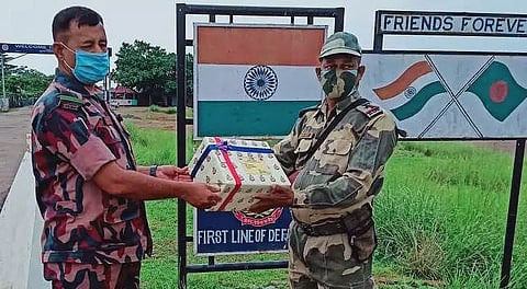 BSF and BGB exchange Eid gifts and greetings