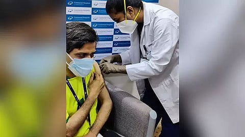 First Sputnik dose given in Hyderabad