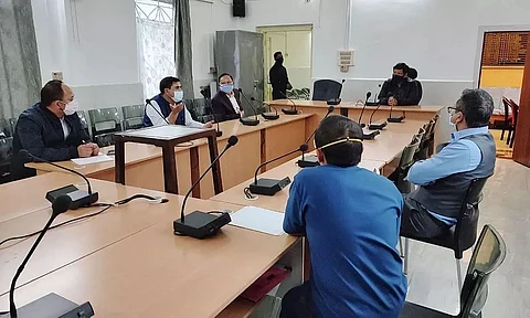Meghalaya CM Conrad Sangma interacted with the Staff of Civil Hospital, Discussed Issues on COVID-19 Provisions