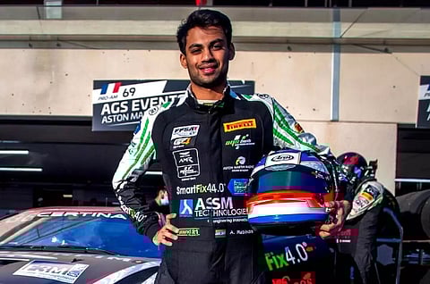 Akhil Rabindra makes it to Aston Martin Racing Driver Academy