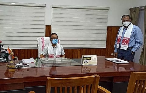 Khargeswar Pegu takes charge as Karimganj Deputy Commissioner