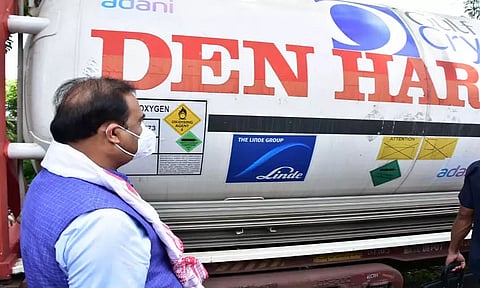 Oxygen Express Arrives in Assam with 80 MT Oxygen, CM Sarma Thanks PM Modi