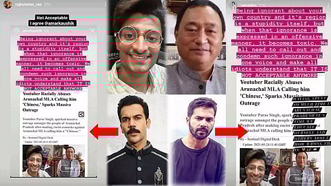 Not Acceptable: Bollywood Celebs on YouTuber Over Racist Remark Against Arunachal MLA