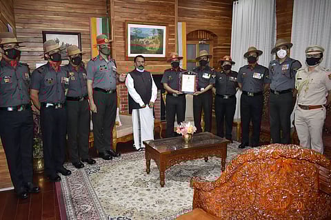 Aizawl battalion conferred with Governor's Unit Citation