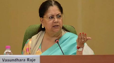 Why is Vasundhara Raje running parallel programmes to saffron party in Rajasthan?