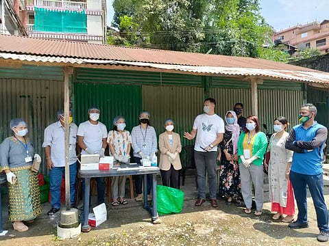Itanagar Municipal Mayor Tame Phassang Reviews COVID Testing & Vaccination Centres