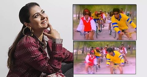 Bollywood Actress Kajol celebrates Bicycle Day