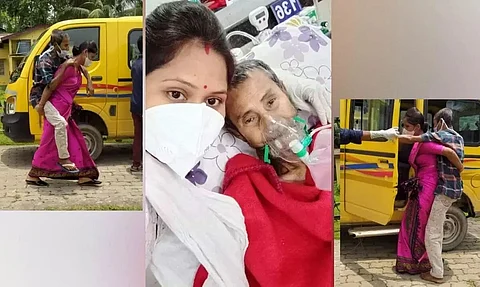 Father-in-law of Niharika, the Woman who Carried Him on Her Back Dies of COVID