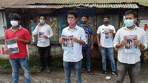 NSUI Stages Protest & Demands Scrapping of Assam HSLC, HS Exams