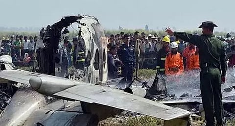 Twelve killed in Myanmar military plane crash