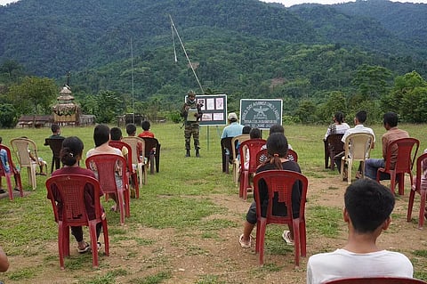 Assam Rifles Conducts Audio-visual Awareness Drive on Child Labour at Mizoram
