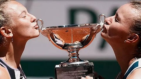 Barbora Krejcikova completes titles sweep in Paris