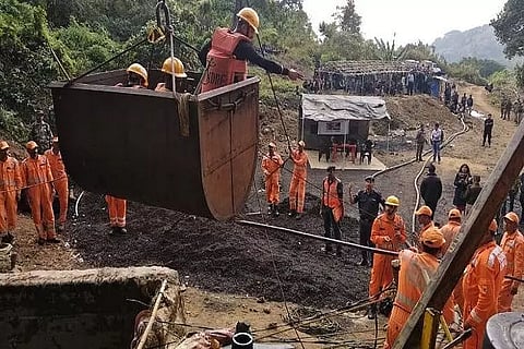 Body of one of the trapped workers retrieved from Meghalaya mine